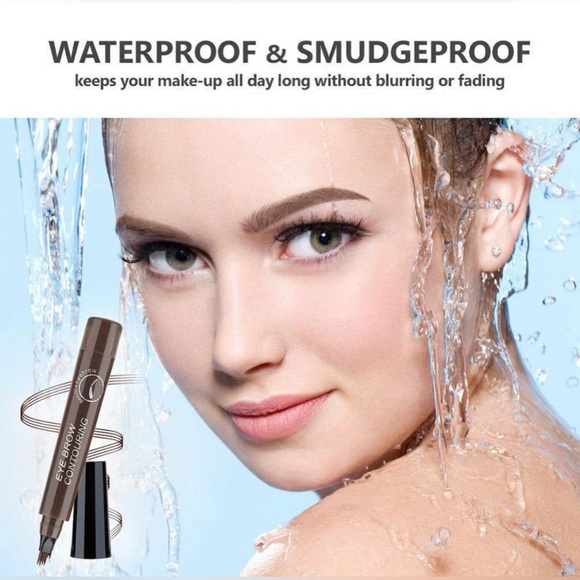 3-in-1 Eyebrow Kit: Eyebrow Pencil, 3 Brow Stencils, and Eyebrow Razor | NIP - Picture 7 of 7